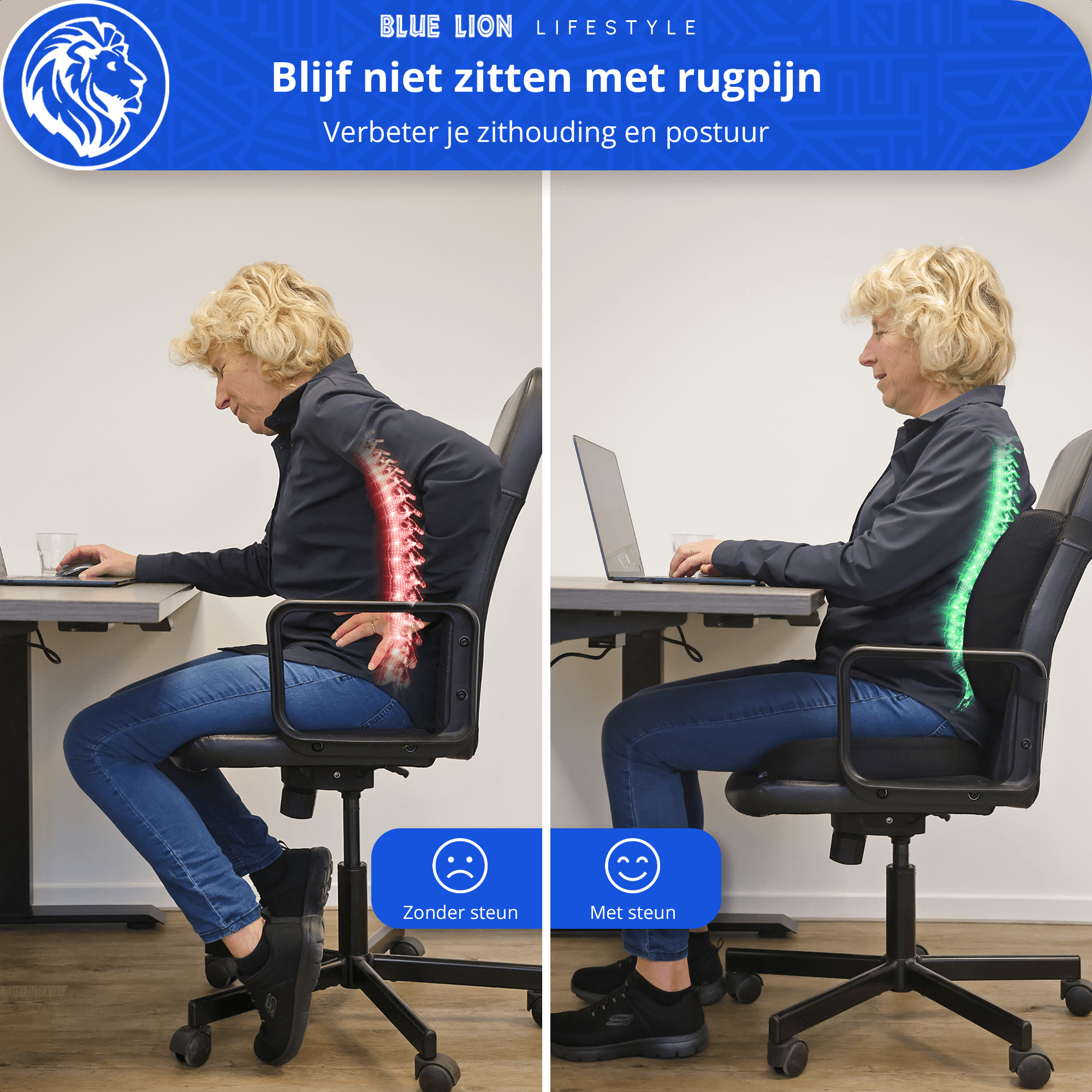 Ergonomische Rugsteun