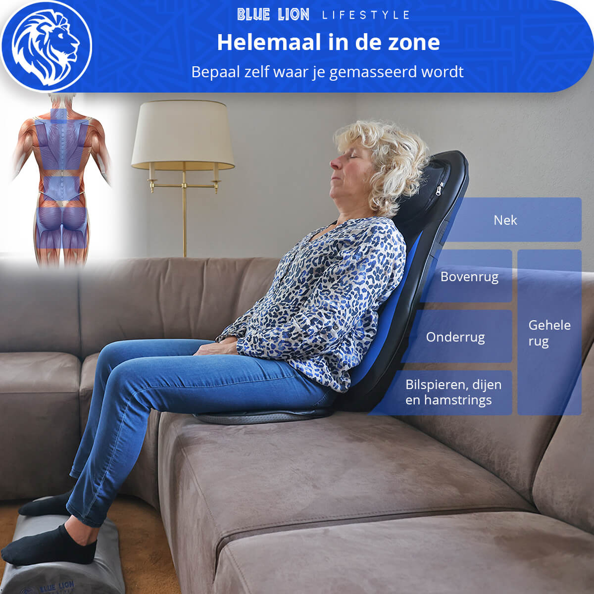 Rug en nek massagekussen