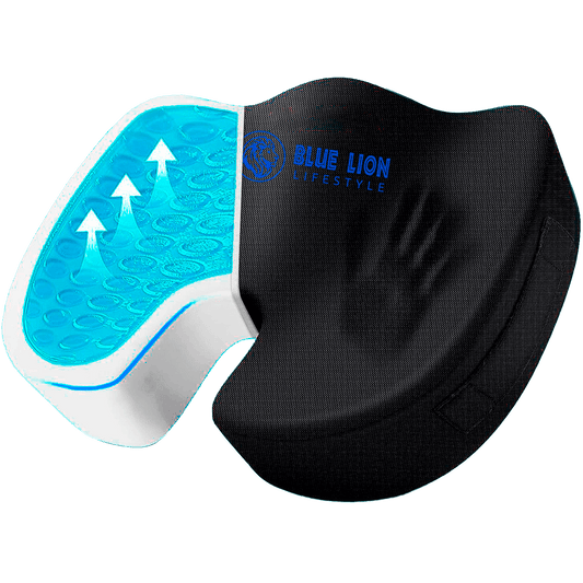 Blue Lion Lifestyle Orthopedisch zitkussen met gel tegen stuitpijn 