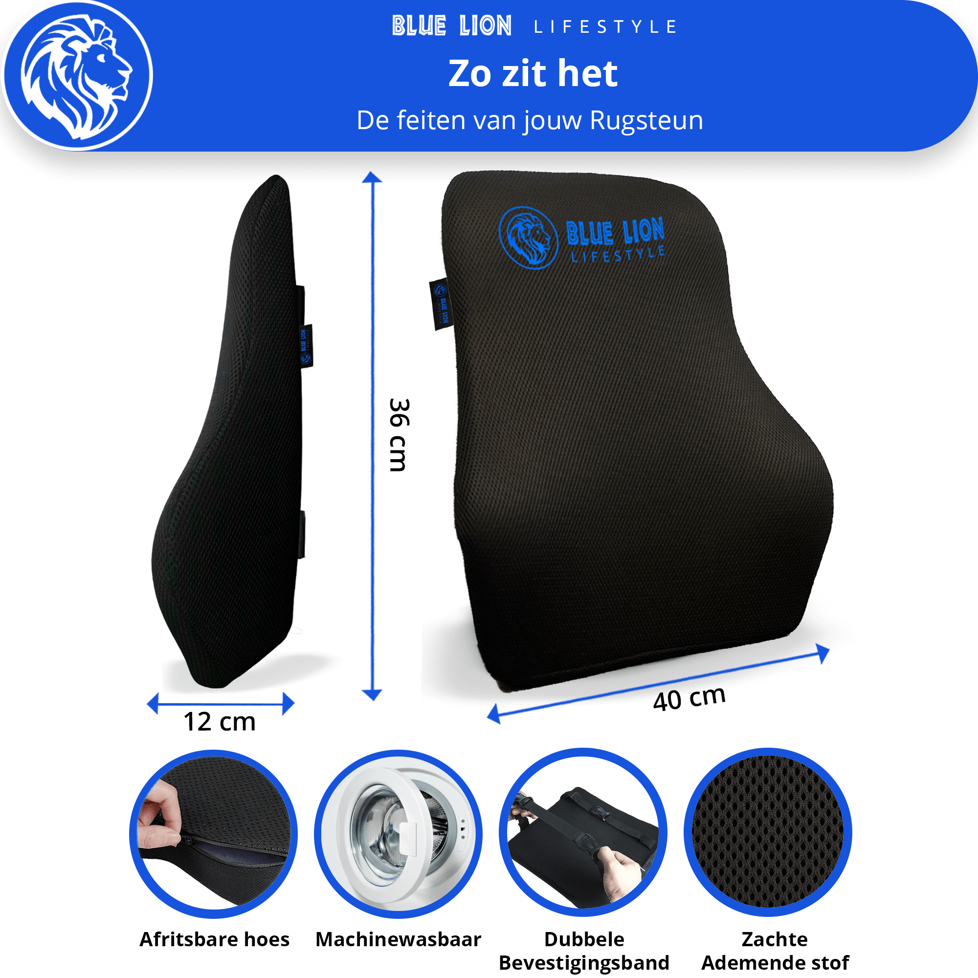 Ergonomische Rugsteun