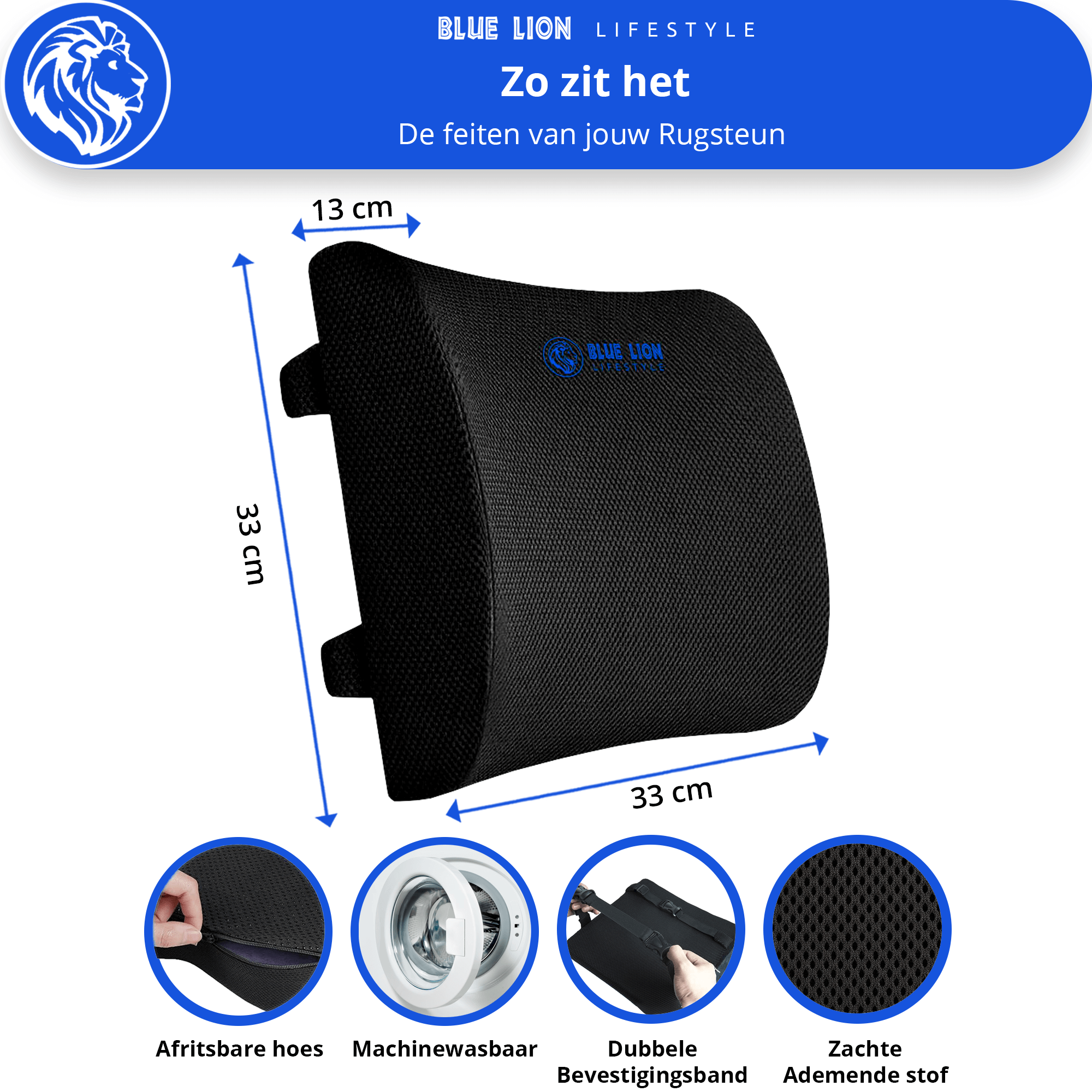 Ergonomische Rugsteun