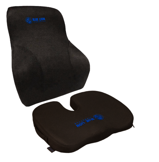 Orthopedisch zitkussen met ergonomische rugsteun groot