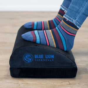 Blue Lion verstelbaar voetenkussen zwart